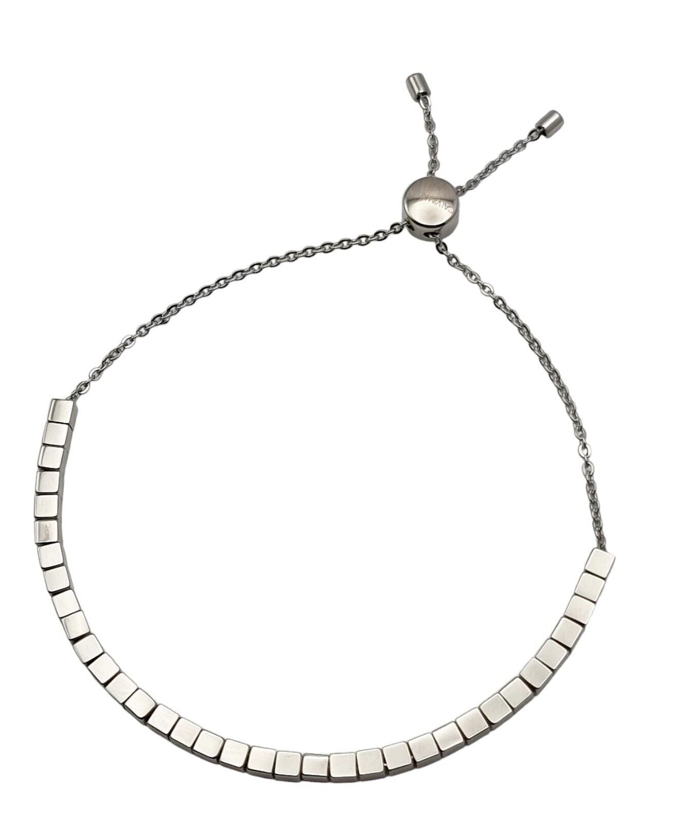 Neu CALVIN KLEIN TUNE KJ9MMB000100 EDELSTAHLARMBAND - SILBER