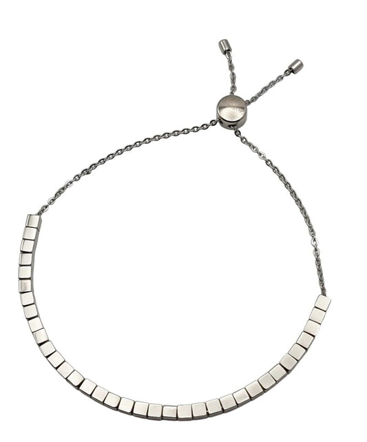 Neu CALVIN KLEIN TUNE KJ9MMB000100 EDELSTAHLARMBAND - SILBER