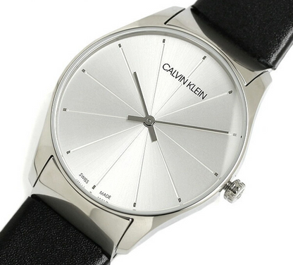 New Swiss Made CALVIN KLEIN Classic Men's Silver DialWatch