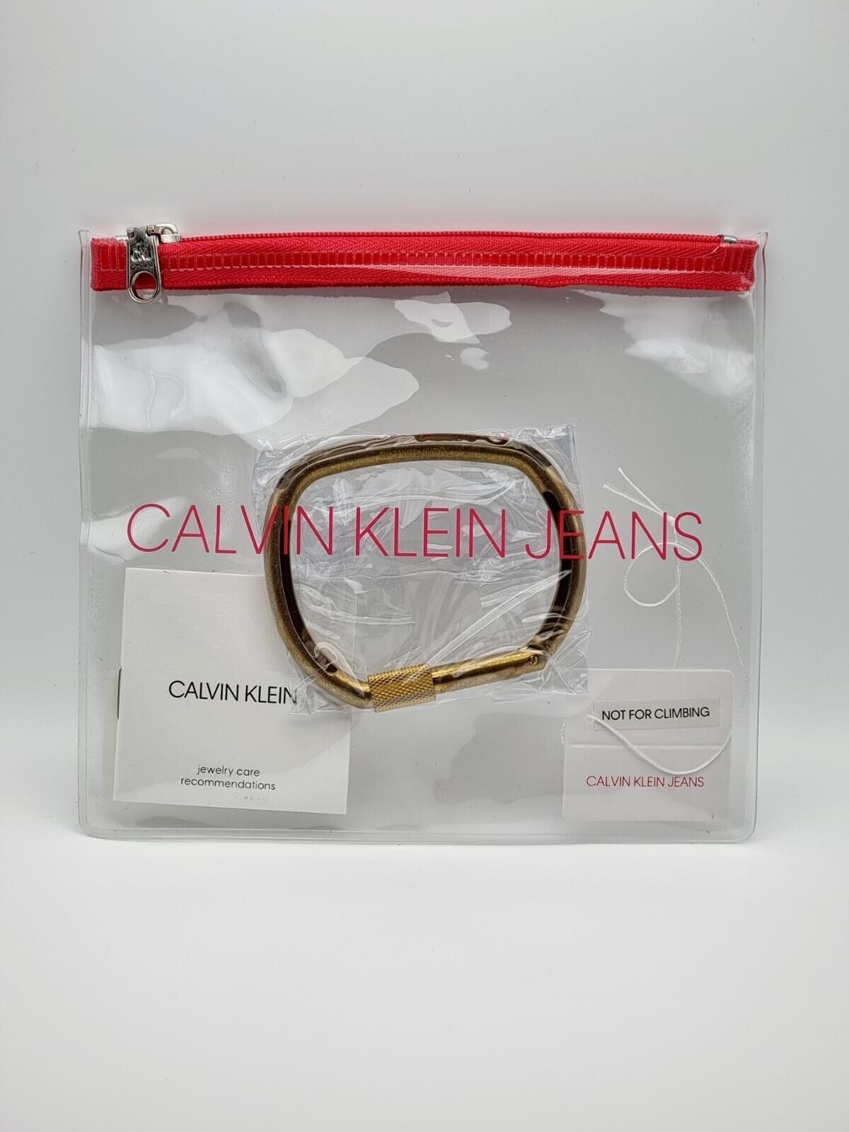 New CALVIN KLEIN JEANS FACE KJJHJD10010M STAINLESS STEEL BANGLE -  GOLD - M