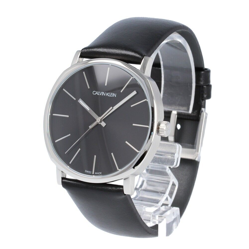 New Swiss Made CALVIN KLEIN Posh Quartz Black Dial Men's Watch