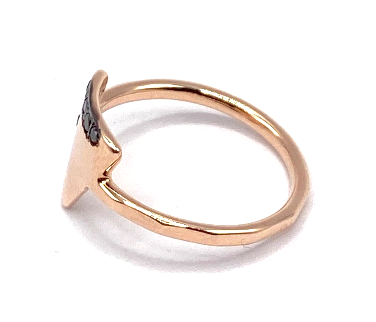 New DODO PRECIOUS TAG NIGHT RING - GOLD/BLACK DIAMONDS - SIZE 45