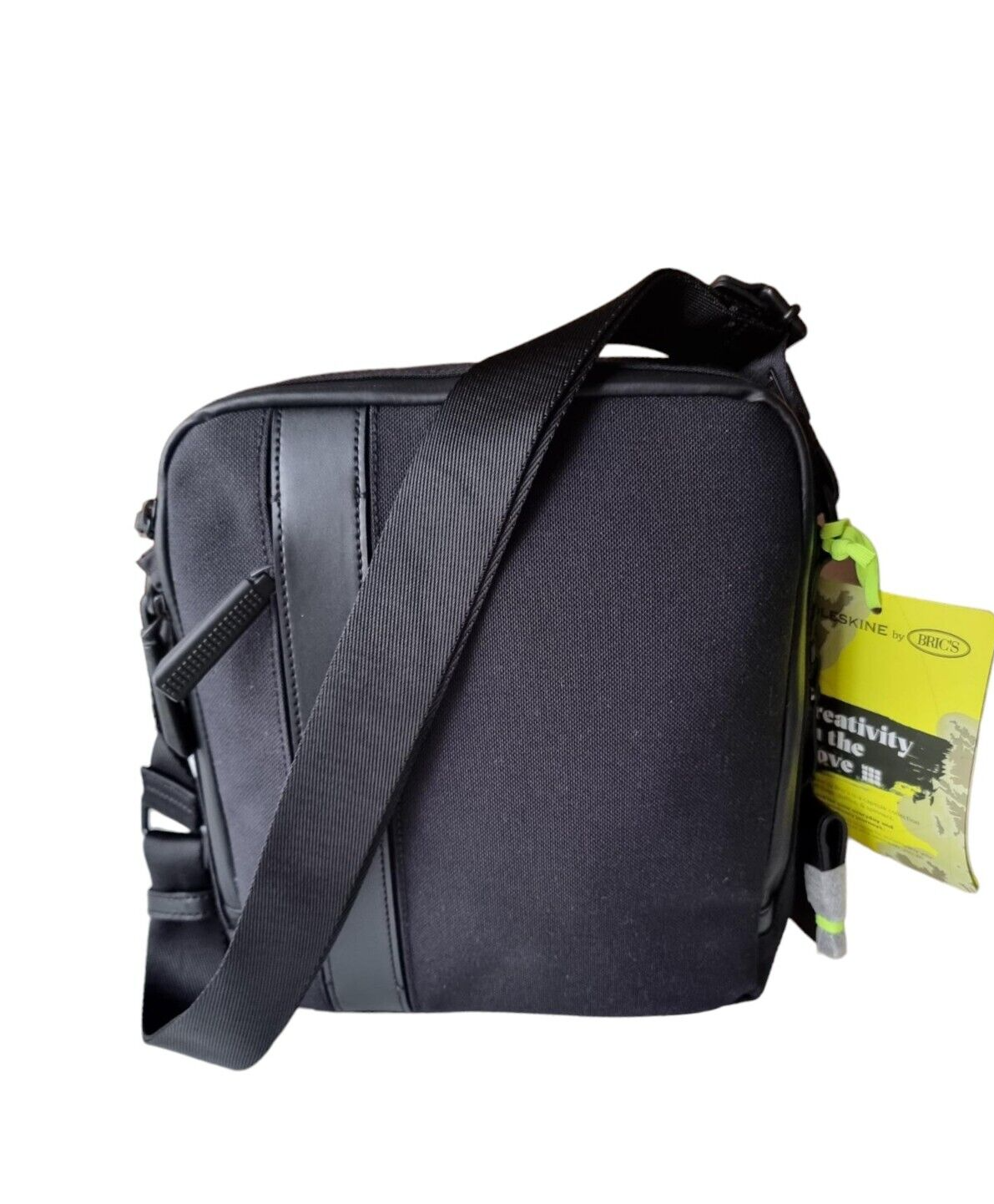 New BRIC´S MOLESKINE UNI CROSSBODY BAG  - BLACK