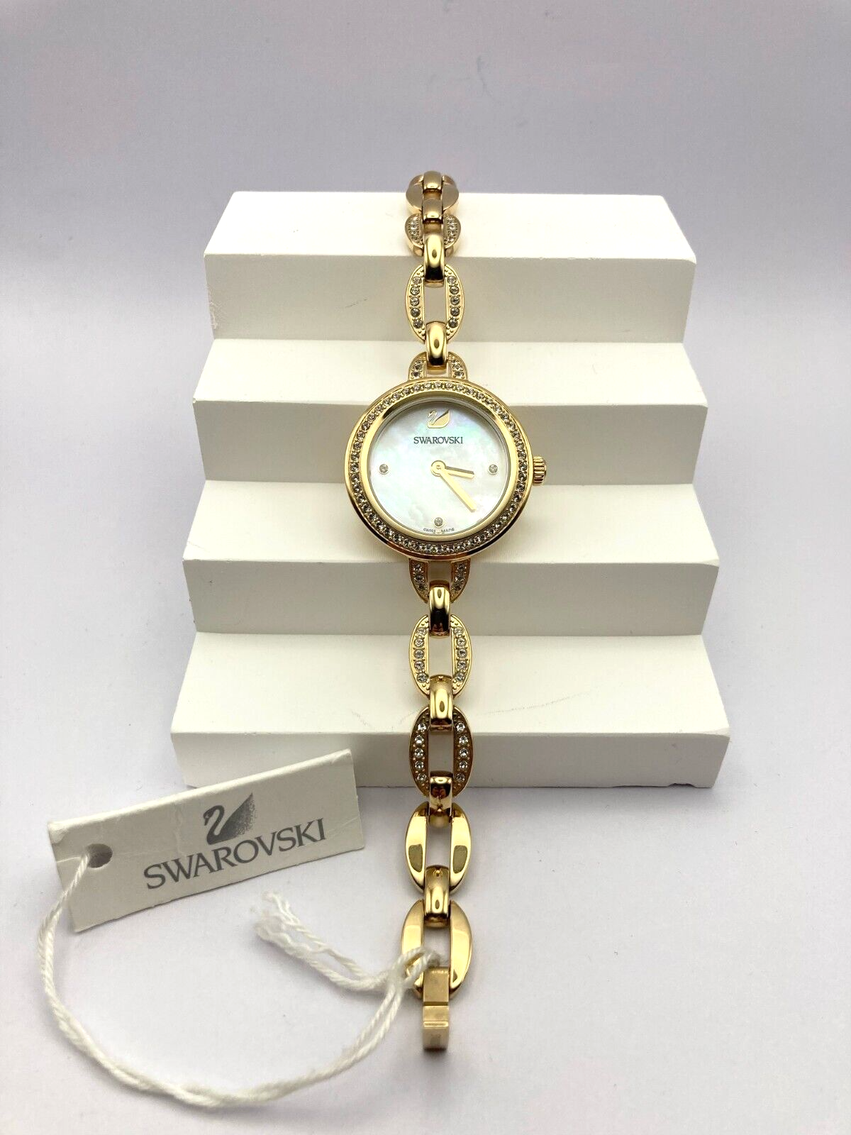 New SWAROVSKI AILA MINI 28MM WATCH 28 MM - GOLD