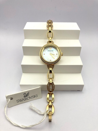 New SWAROVSKI AILA MINI 28MM WATCH 28 MM - GOLD