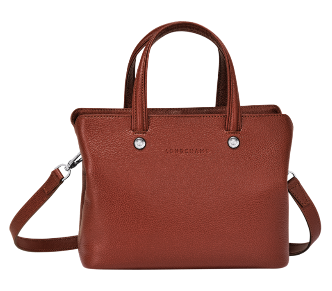 LONGCHAMP LE FOULONNE TOP HANDLE BAG - SMALL - CHESTNUT