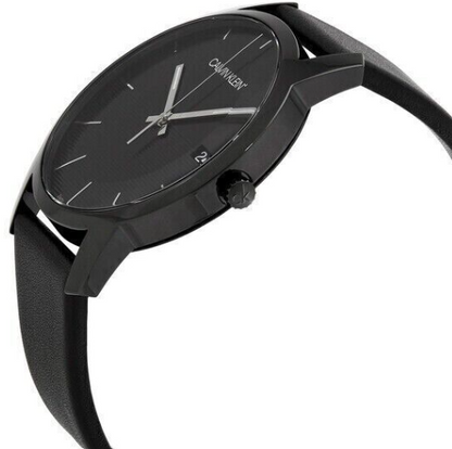 New Swiss Made CALVIN KLEIN City Quartz Black Dial Men's Watch