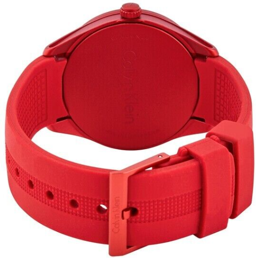 New Swiss Made CALVIN KLEIN Color Performance Red Dial Men's Watch