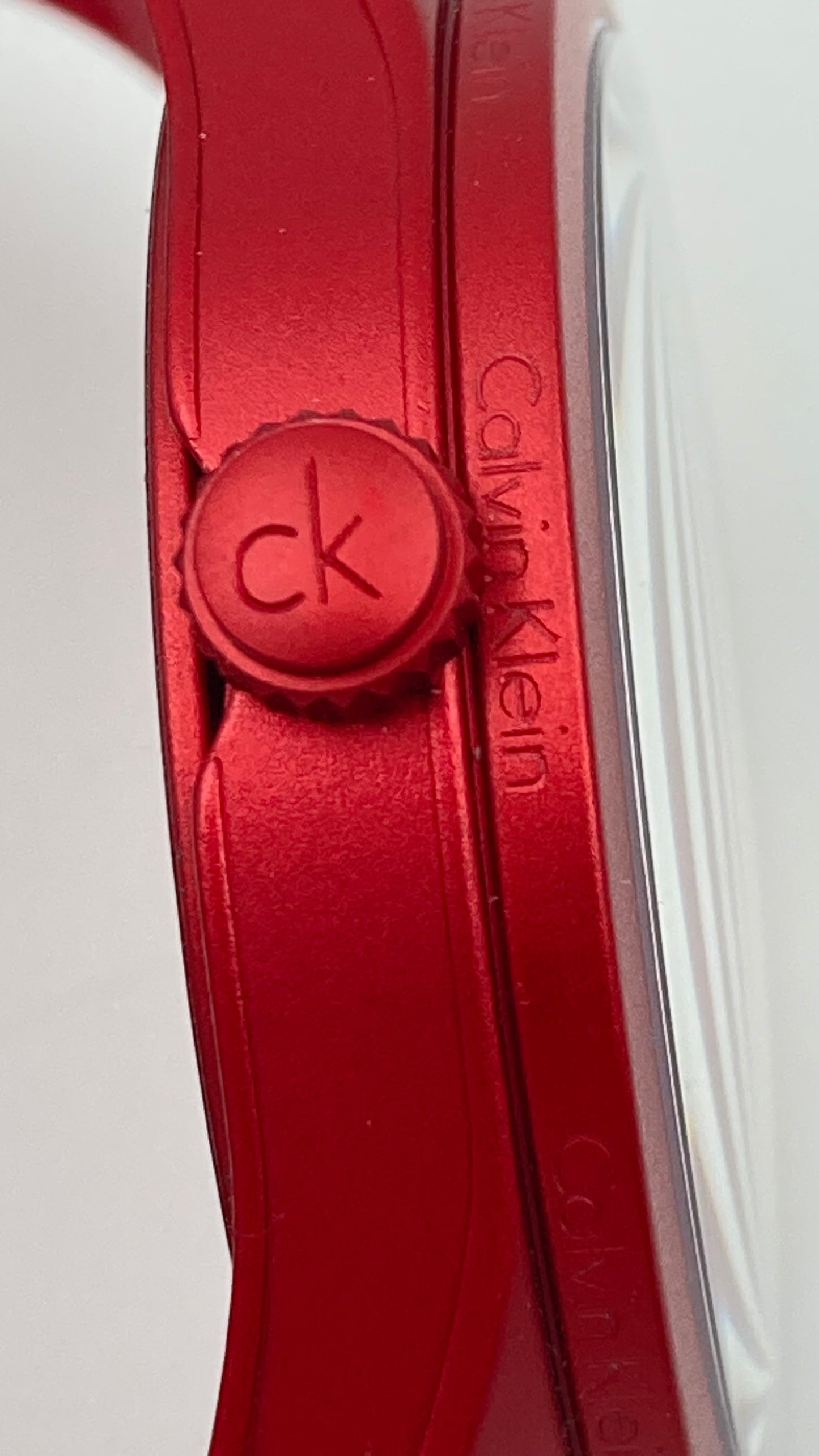 New Swiss Made CALVIN KLEIN Color Performance Red Dial Men's Watch
