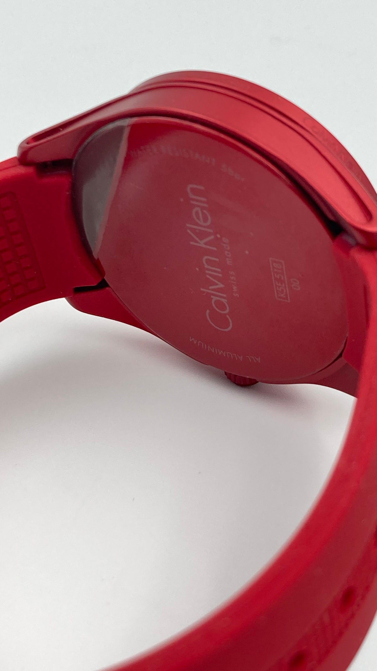 New Swiss Made CALVIN KLEIN Color Performance Red Dial Men's Watch