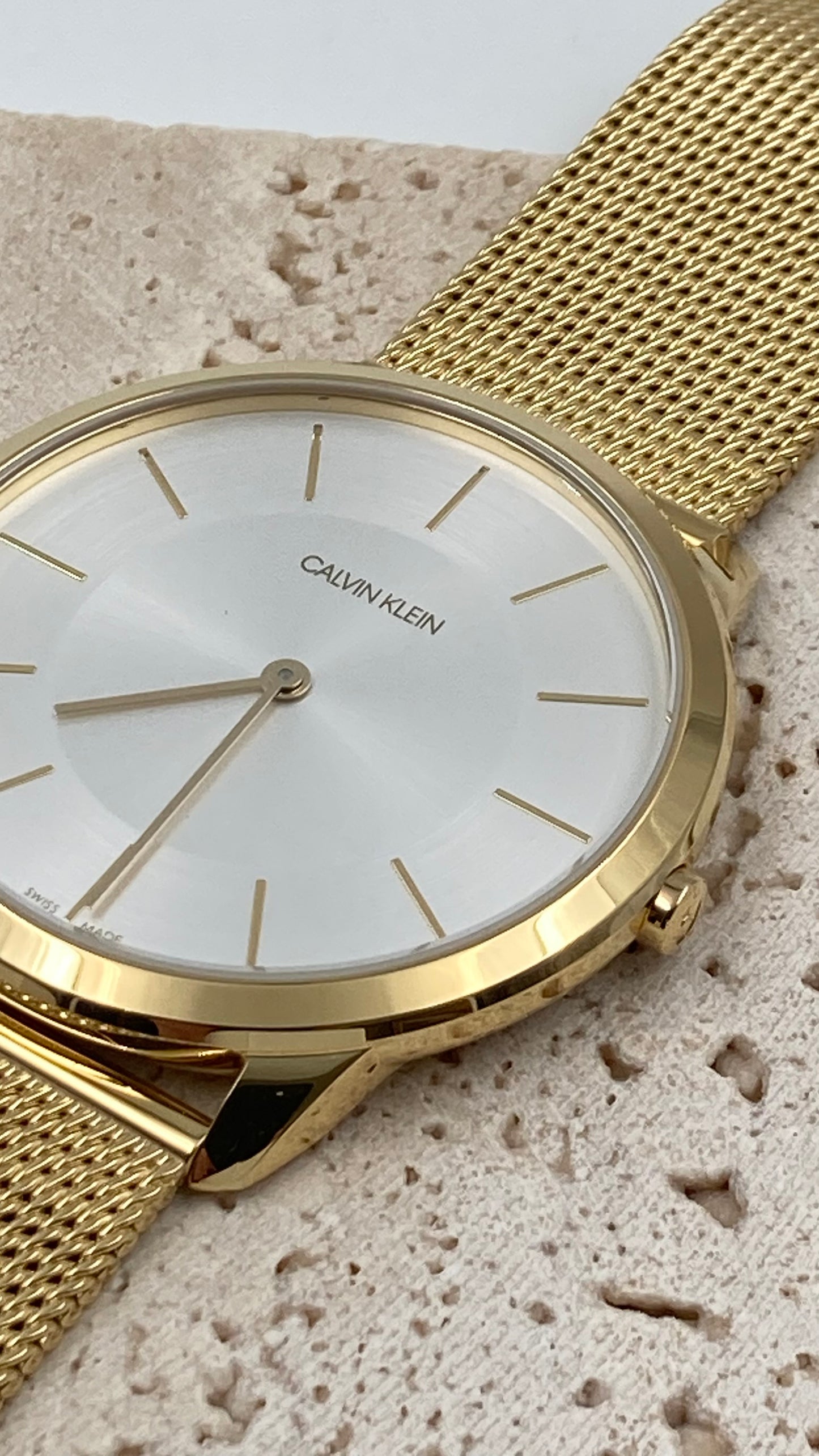 New Swiss Made CALVIN KLEIN Quartz Silver Dial Men's Watch