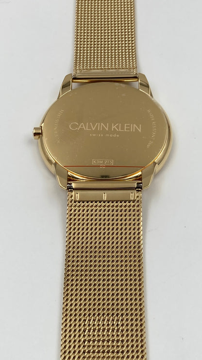 New Swiss Made CALVIN KLEIN Quartz Silver Dial Men's Watch