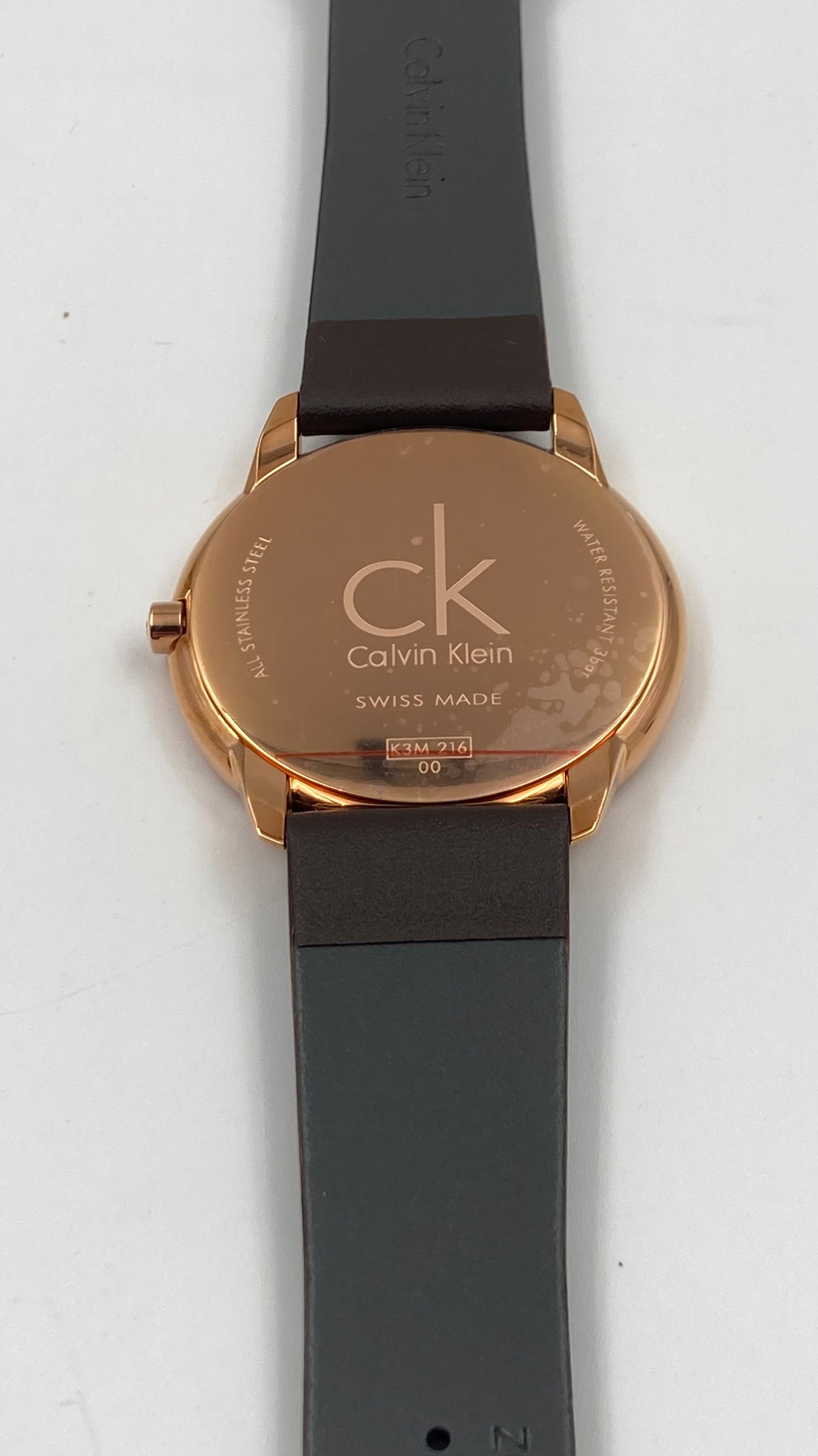 Neue, in der Schweiz hergestellte CALVIN KLEIN Minimal Quartz Herrenuhr mit silbernem Zifferblatt