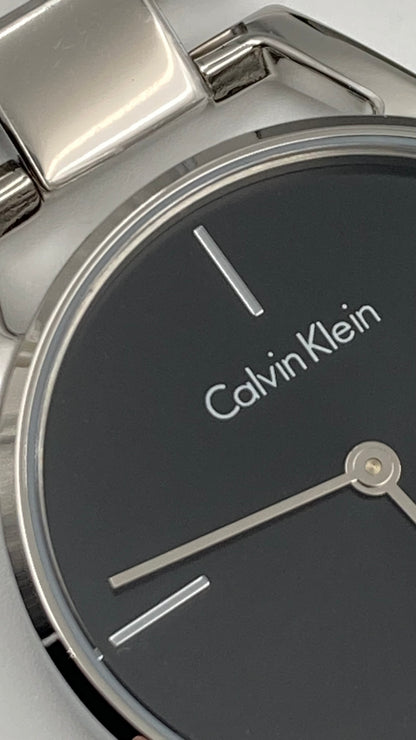 New Swiss Made CALVIN KLEIN Dainty Quartz Black Dial Ladies Watch