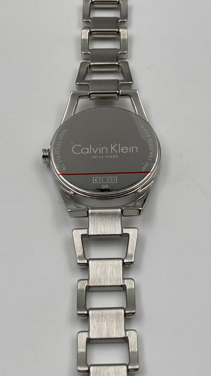 New Swiss Made CALVIN KLEIN Dainty Quartz Black Dial Ladies Watch