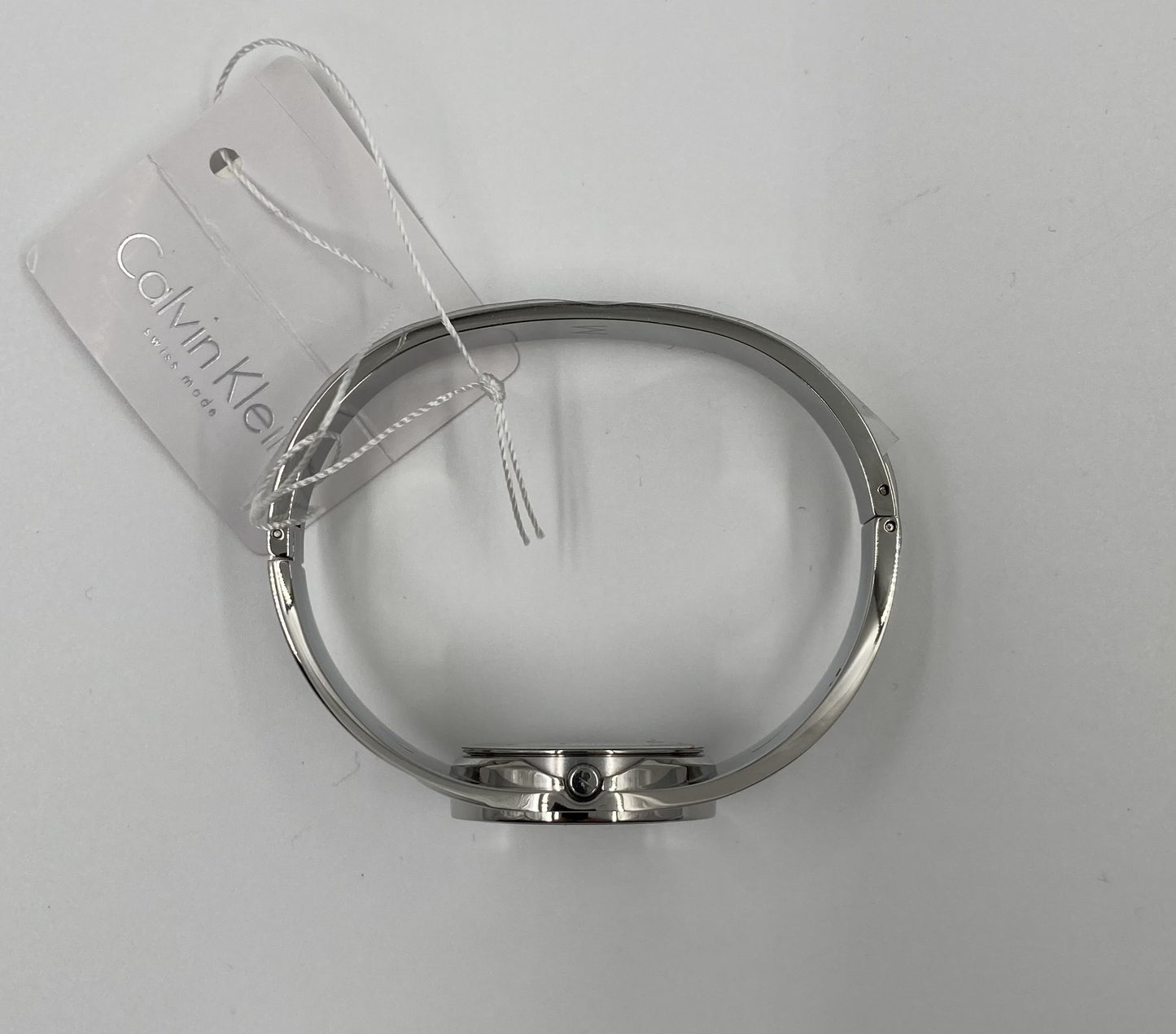 Neue, in der Schweiz hergestellte CALVIN KLEIN Sensual, kleine Damen-Quarzuhr mit silbernem Zifferblatt