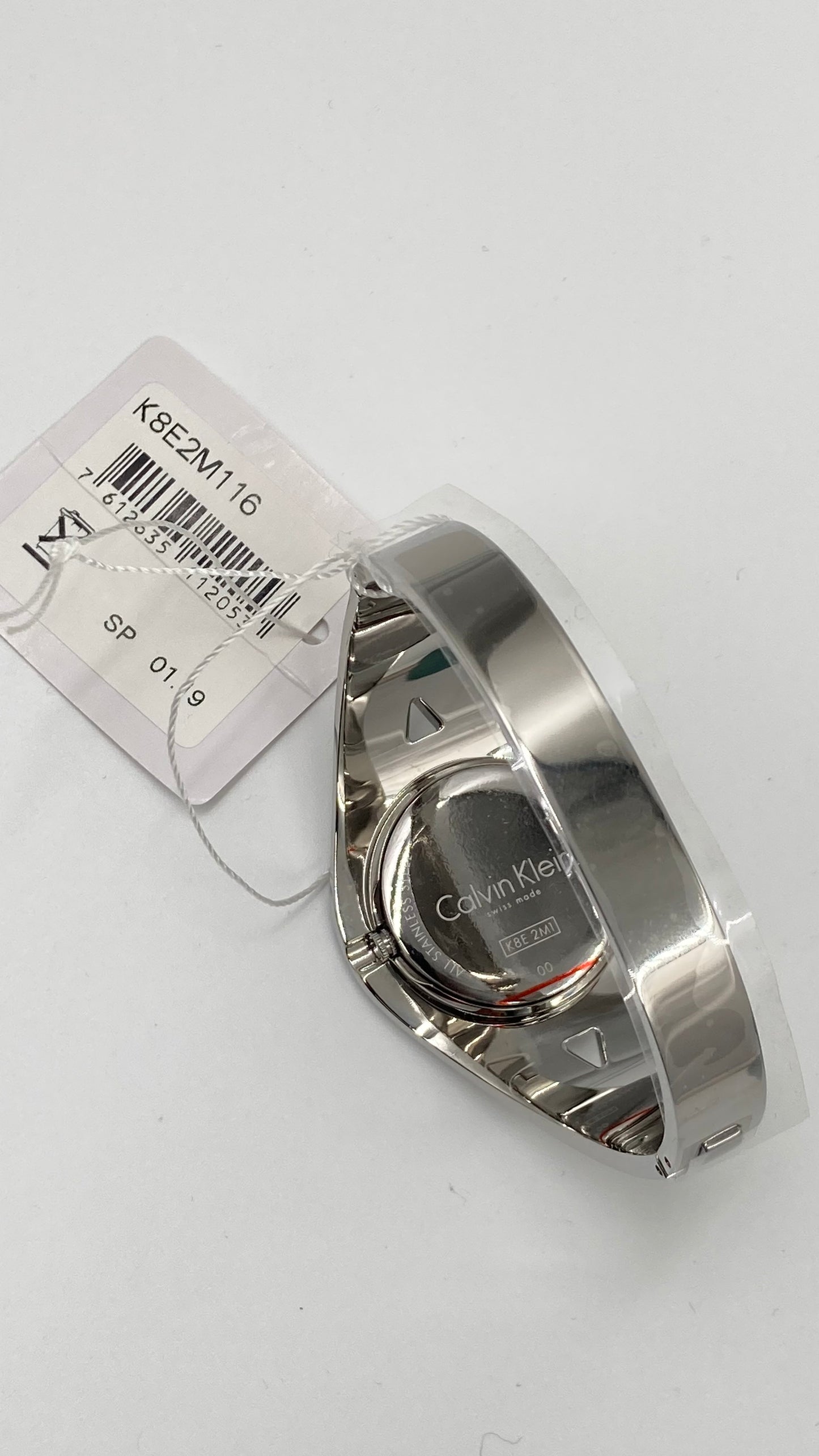 Neue, in der Schweiz hergestellte CALVIN KLEIN Sensual, kleine Damen-Quarzuhr mit silbernem Zifferblatt