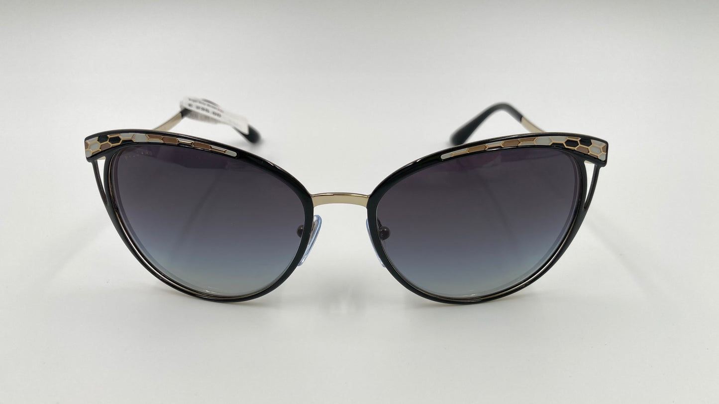 *NEW* BVLGARI SERPENTI BV6083 2018/8G SUNGLASSES - PALE GOLD/BLACK/GREY GRADIENT