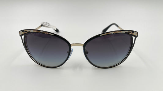 *NEW* BVLGARI SERPENTI BV6083 2018/8G SUNGLASSES - PALE GOLD/BLACK/GREY GRADIENT