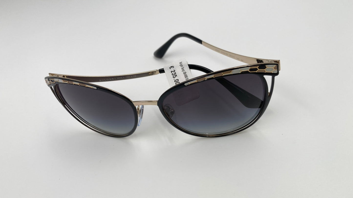 *NEW* BVLGARI SERPENTI BV6083 2018/8G SUNGLASSES - PALE GOLD/BLACK/GREY GRADIENT