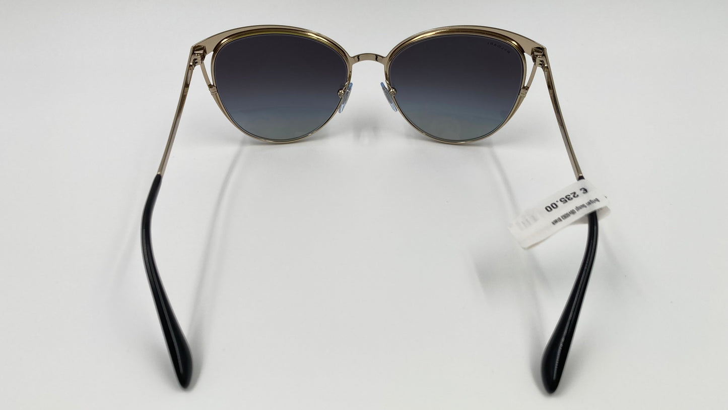 *NEW* BVLGARI SERPENTI BV6083 2018/8G SUNGLASSES - PALE GOLD/BLACK/GREY GRADIENT