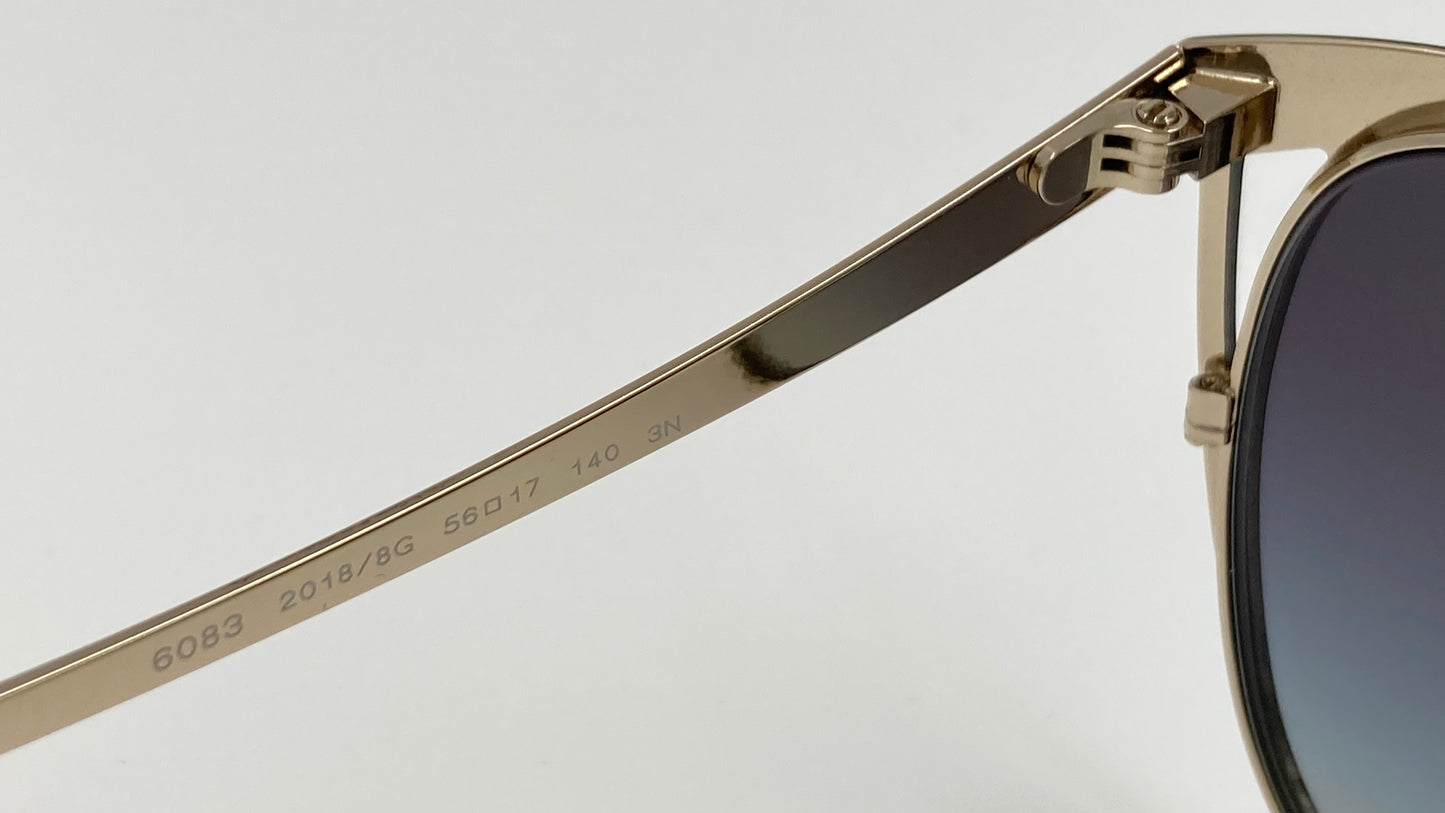 *NEW* BVLGARI SERPENTI BV6083 2018/8G SUNGLASSES - PALE GOLD/BLACK/GREY GRADIENT