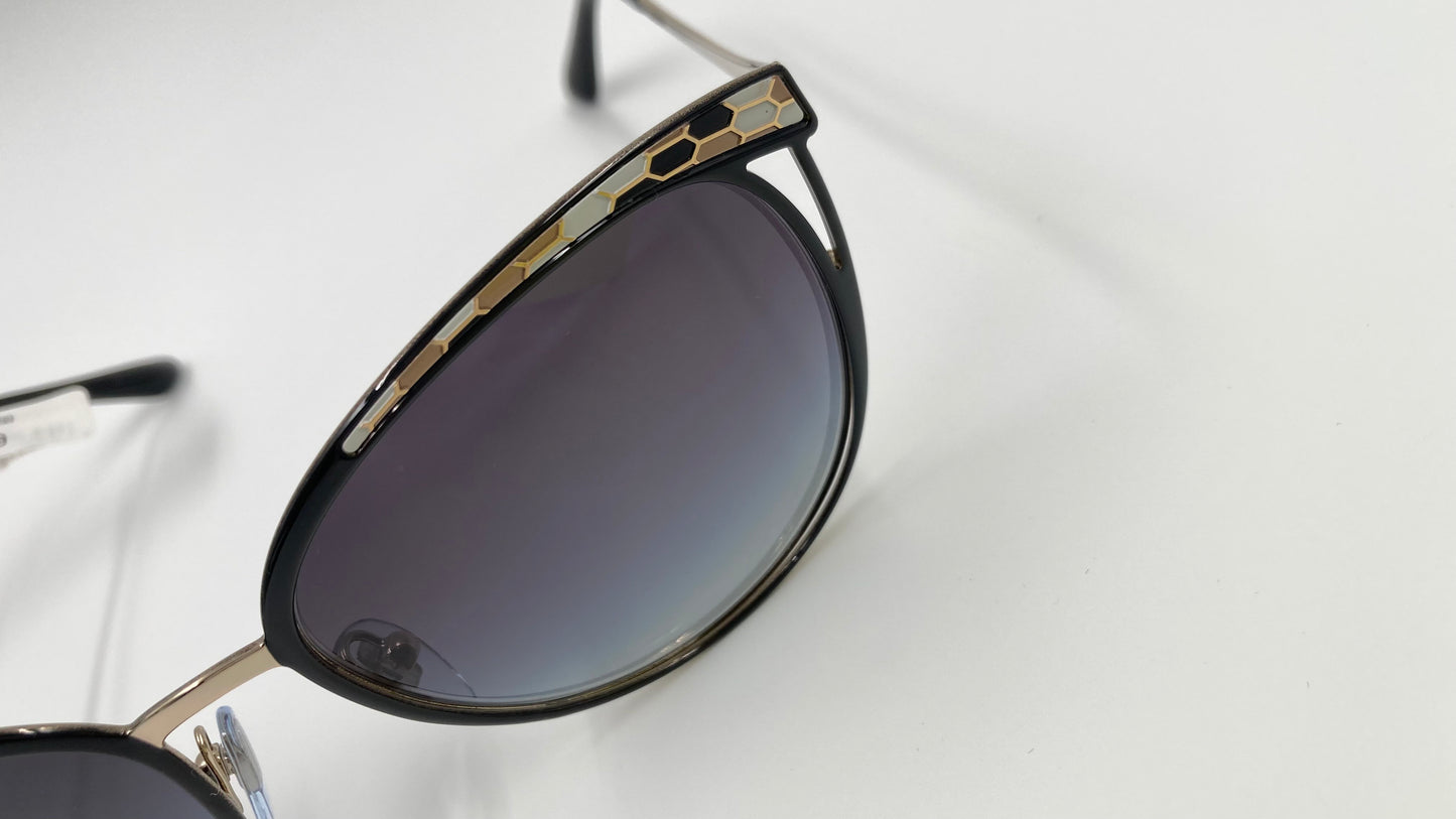 *NEW* BVLGARI SERPENTI BV6083 2018/8G SUNGLASSES - PALE GOLD/BLACK/GREY GRADIENT