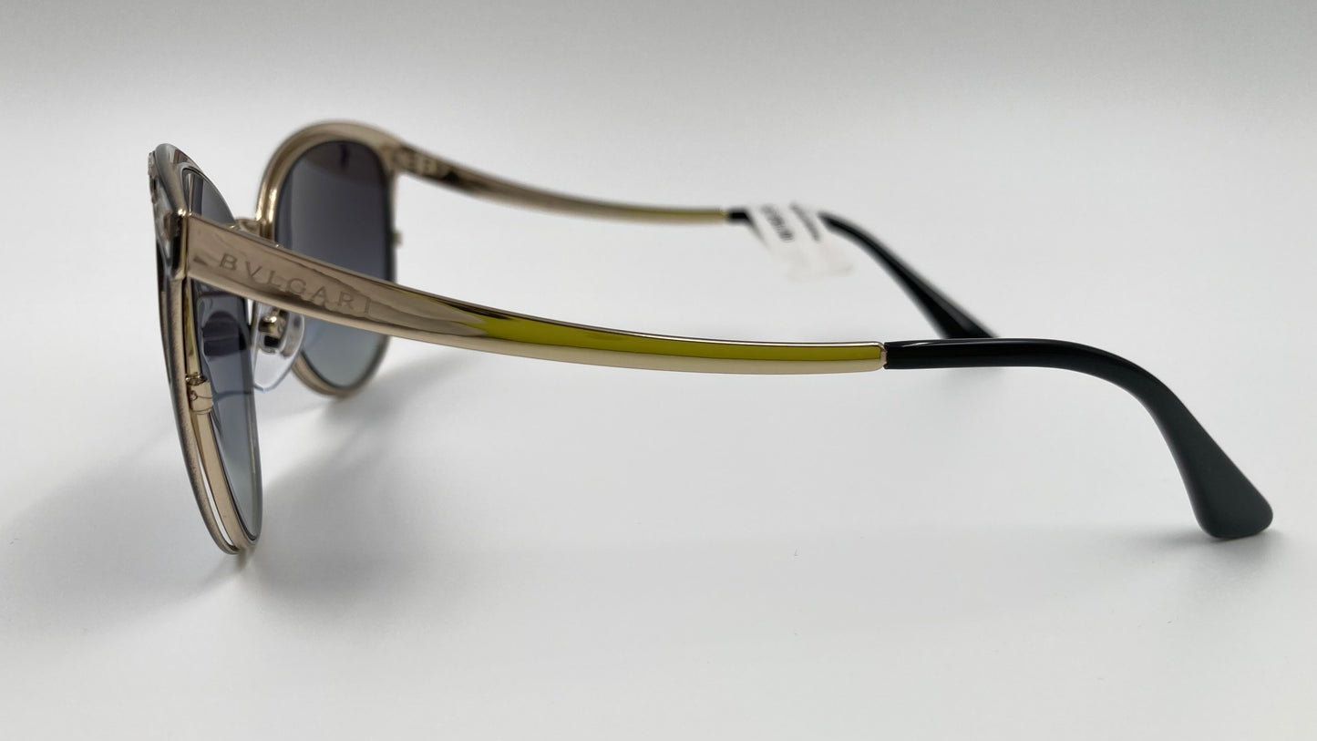 *NEW* BVLGARI SERPENTI BV6083 2018/8G SUNGLASSES - PALE GOLD/BLACK/GREY GRADIENT