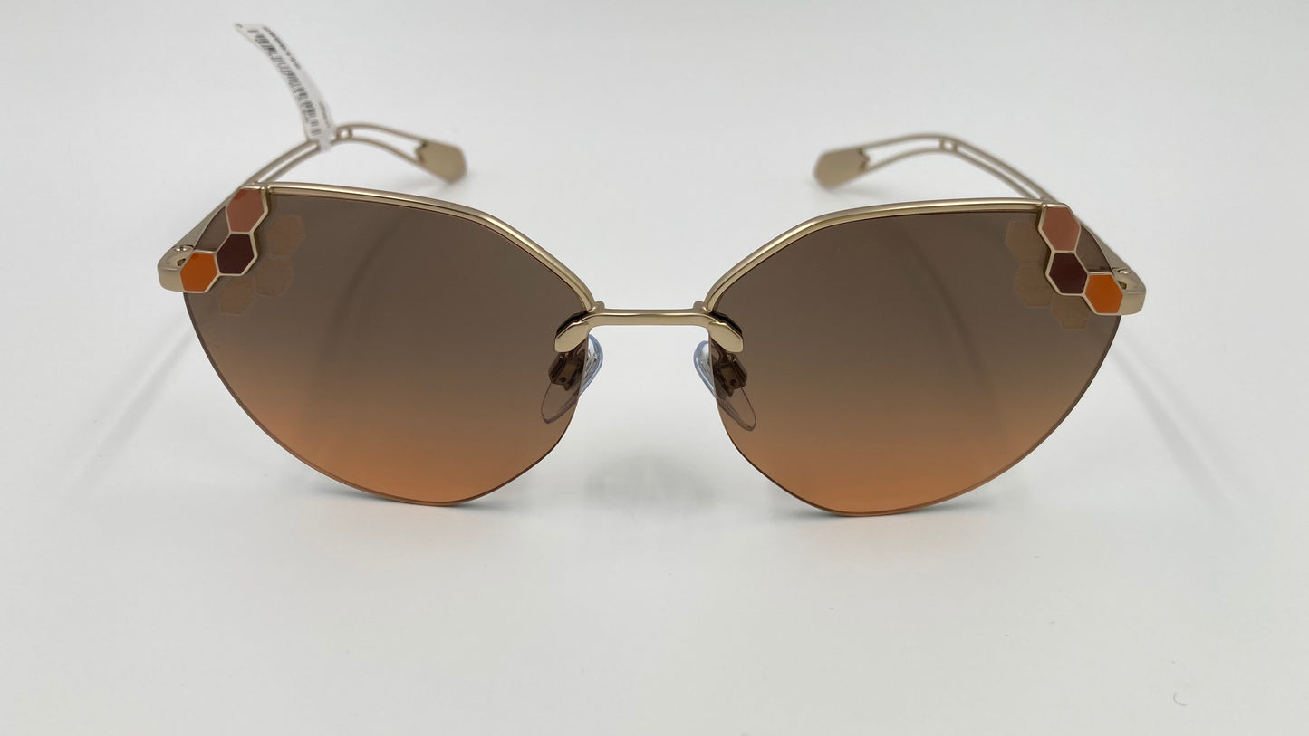 *NEW* BVLGARI BV6099 2013/18 SUNGLASSES - MATTE PALE GOLD/PINK