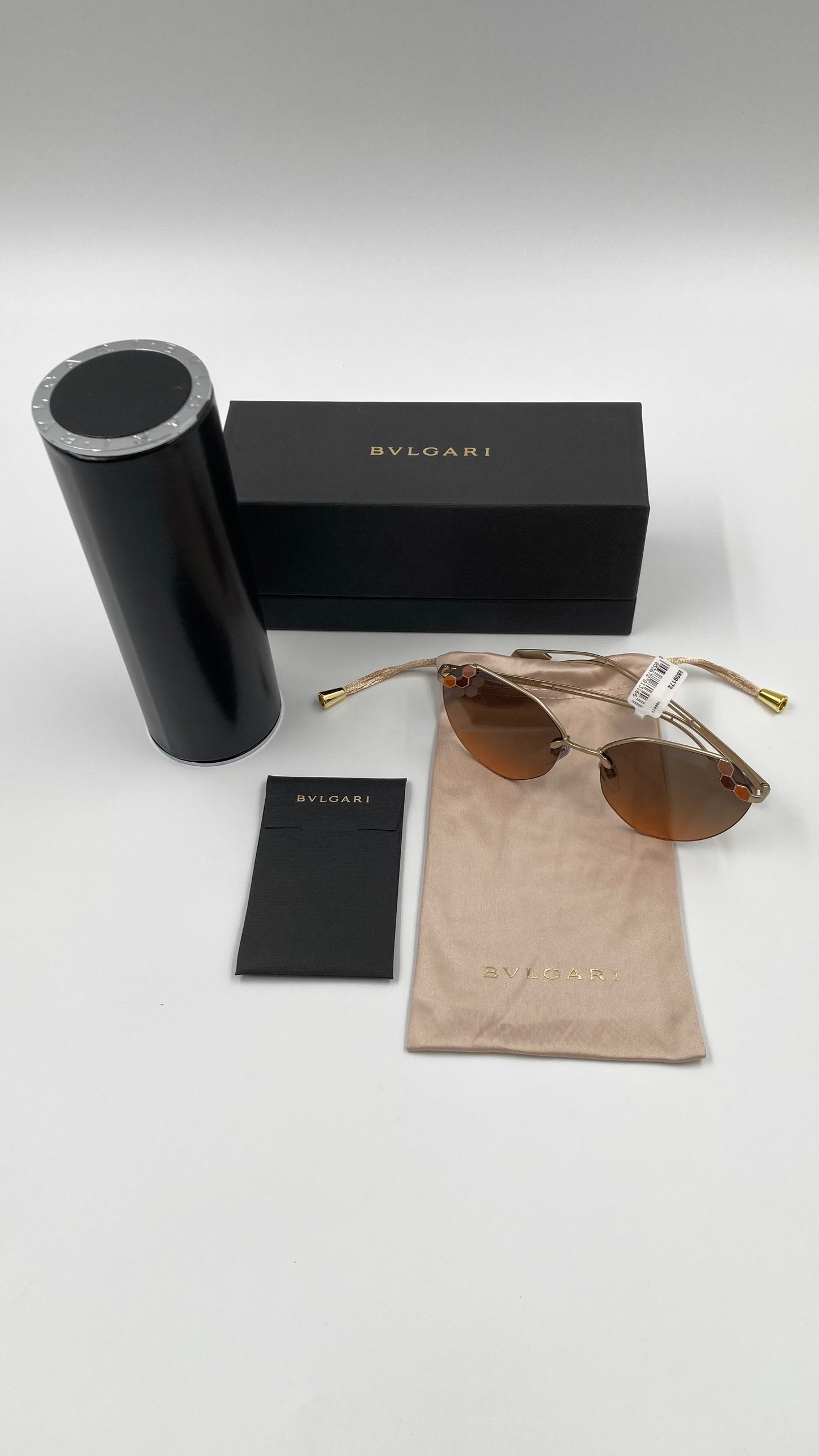 *NEW* BVLGARI BV6099 2013/18 SUNGLASSES - MATTE PALE GOLD/PINK