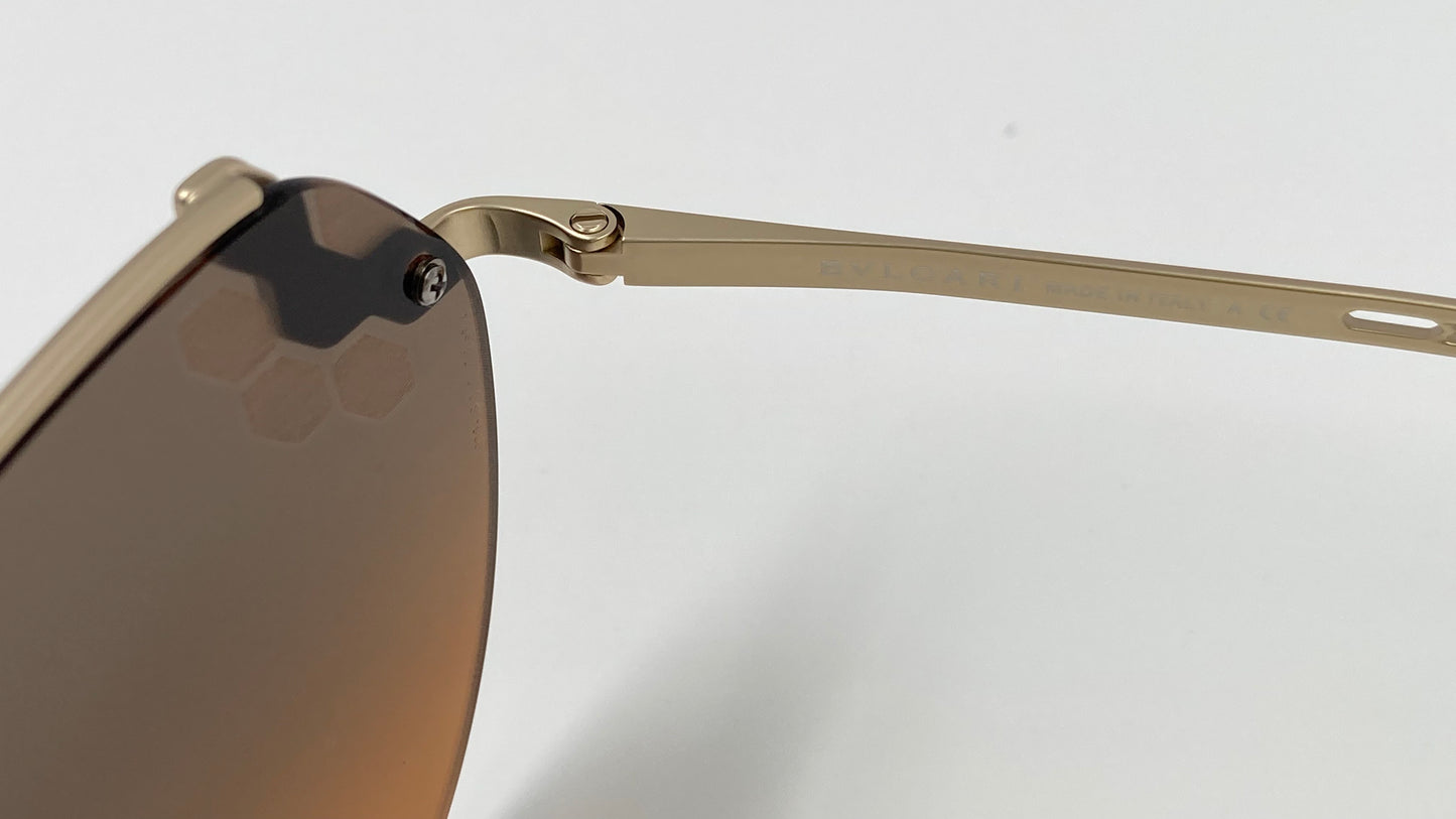 *NEW* BVLGARI BV6099 2013/18 SUNGLASSES - MATTE PALE GOLD/PINK