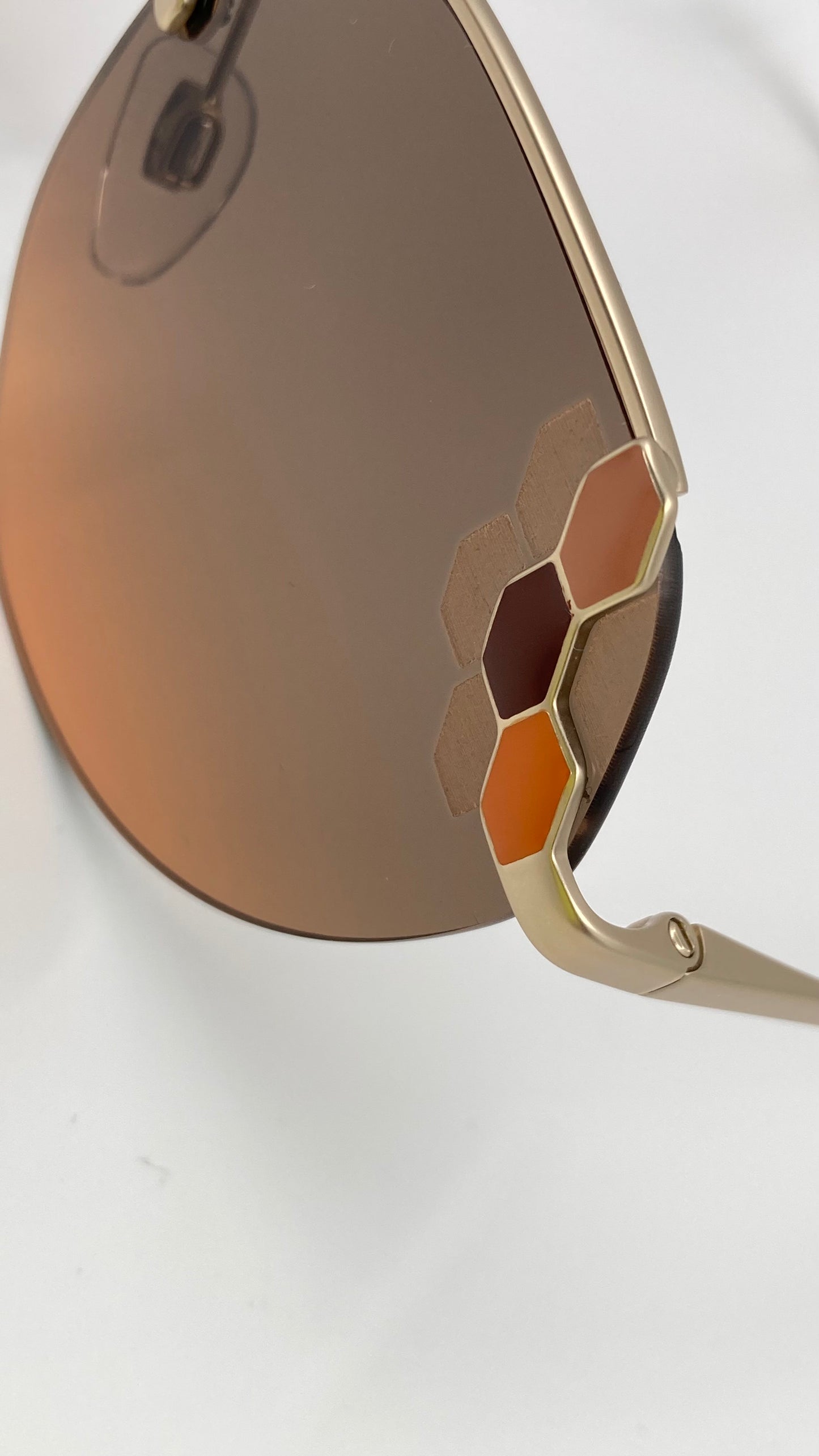 *NEW* BVLGARI BV6099 2013/18 SUNGLASSES - MATTE PALE GOLD/PINK