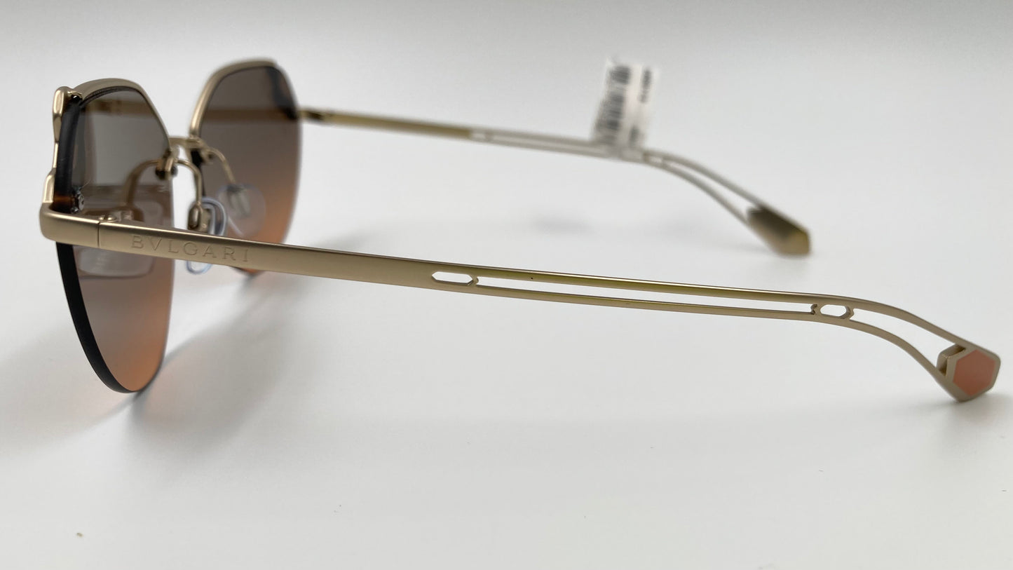 *NEW* BVLGARI BV6099 2013/18 SUNGLASSES - MATTE PALE GOLD/PINK