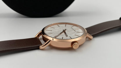 New Swiss Made CALVIN KLEIN Even Quartz Silver Dial Ladies Watch