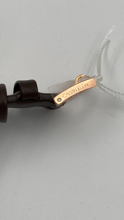 New Swiss Made CALVIN KLEIN Even Quartz Silver Dial Ladies Watch