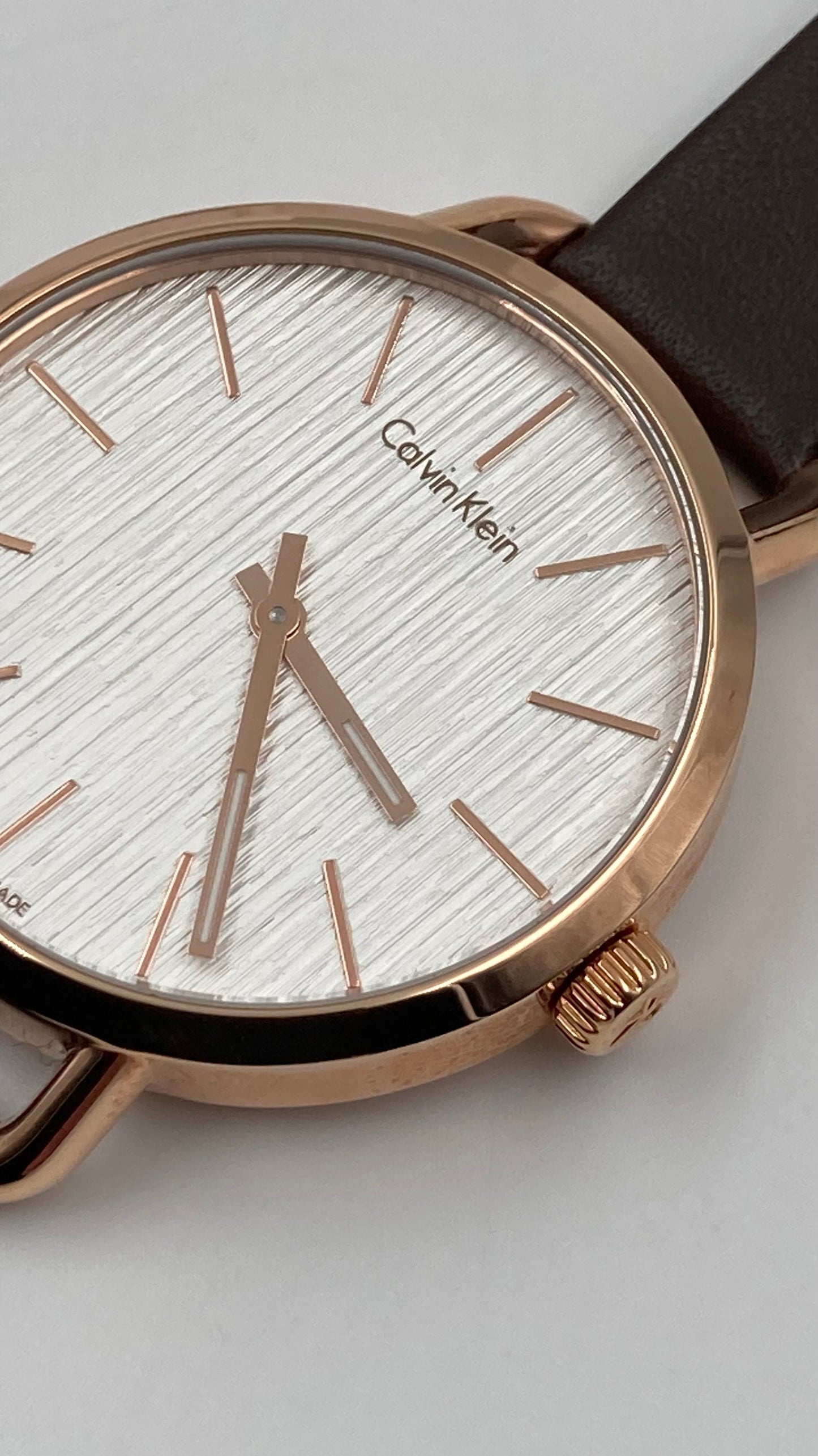 New Swiss Made CALVIN KLEIN Even Quartz Silver Dial Ladies Watch