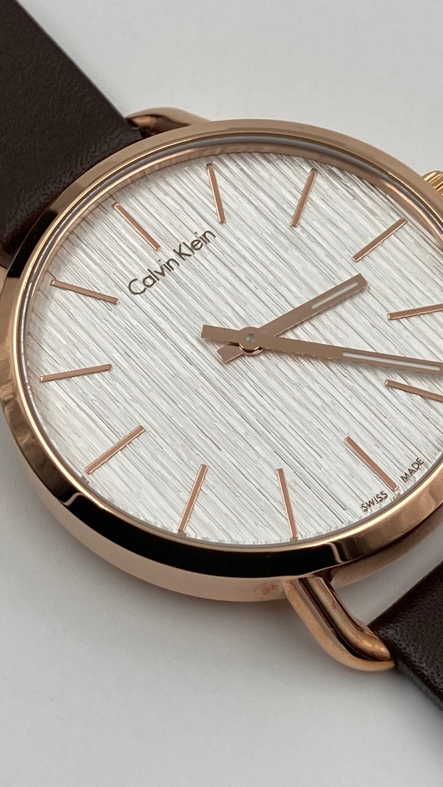 New Swiss Made CALVIN KLEIN Even Quartz Silver Dial Ladies Watch