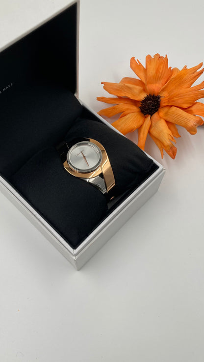 New Swiss Made CALVIN KLEIN Sensual Silver Dial Medium Bangle Ladies Watch