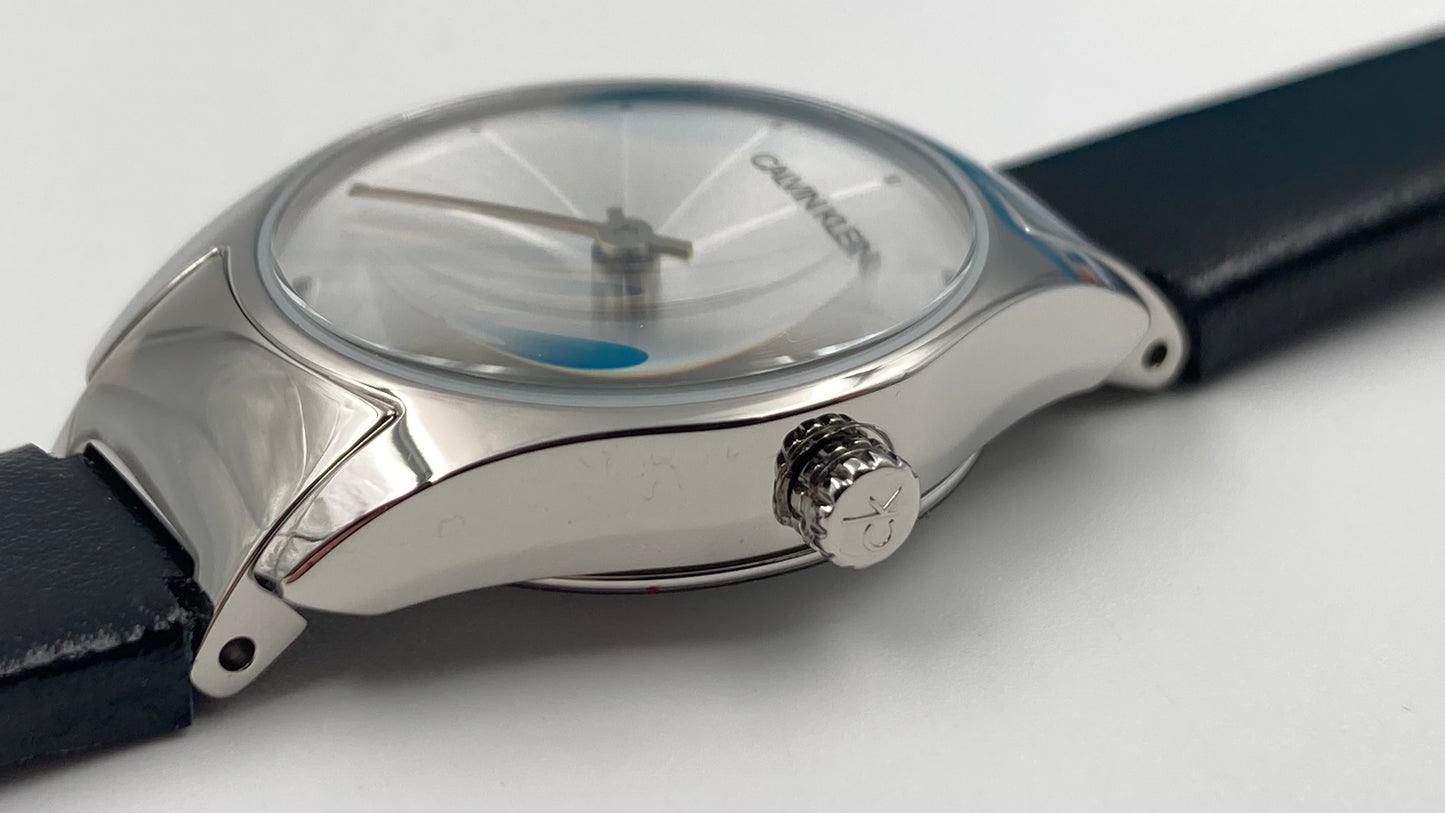 New Swiss Made CALVIN KLEIN Classic Quartz Silver Dial Ladies Watch