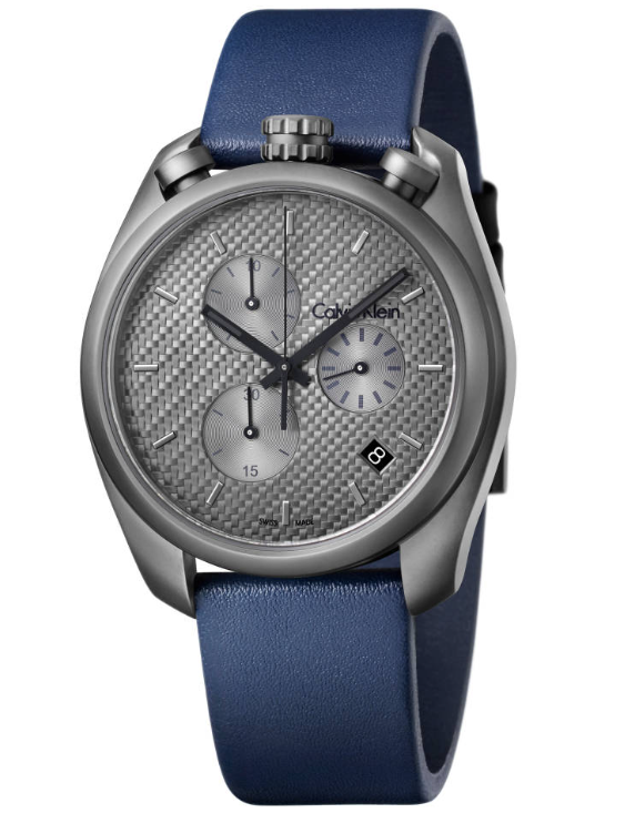 New Swiss Made CALVIN KLEIN Control Chronograph Grey Dial Men's Watch