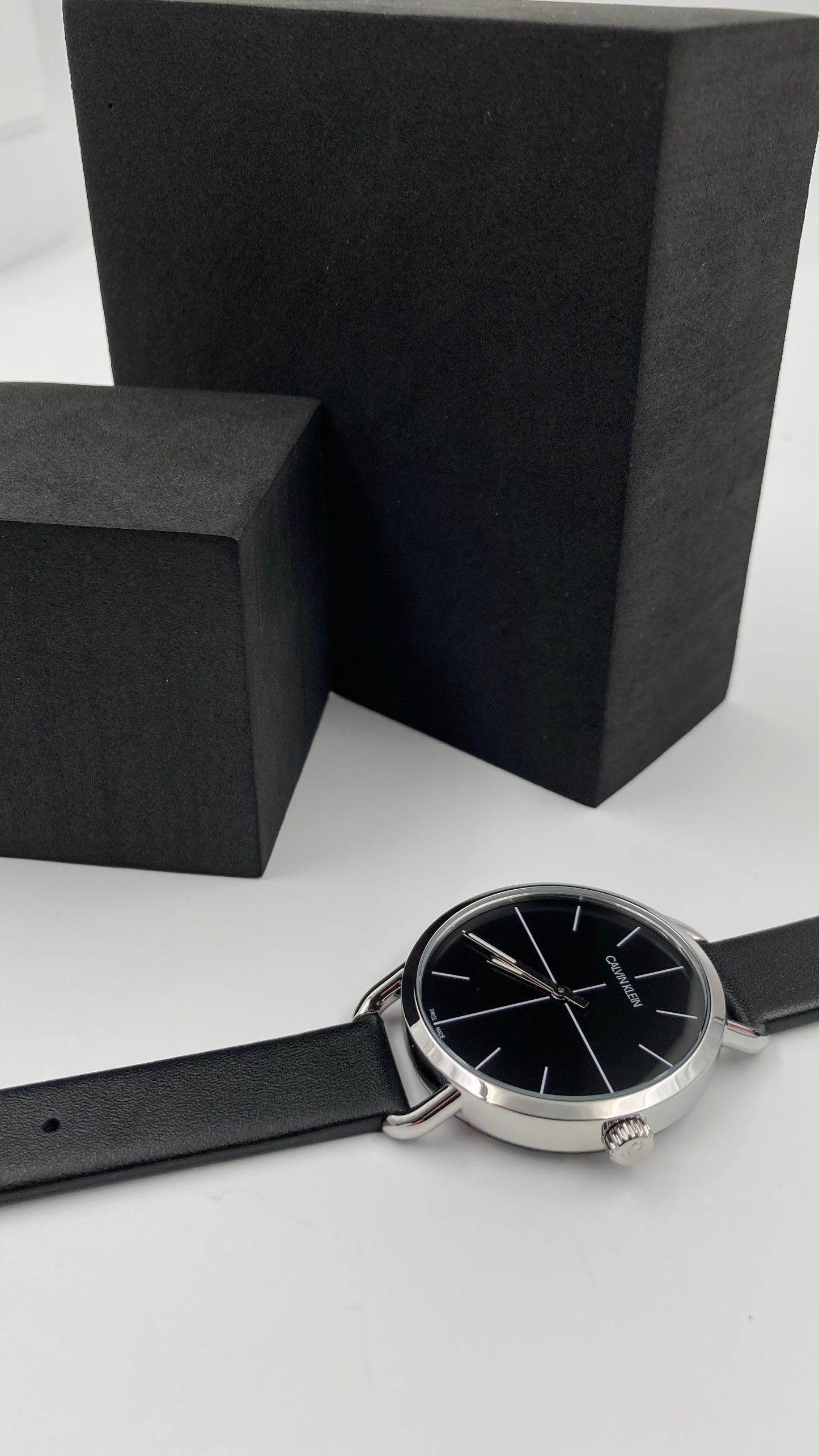 New Swiss Made CALVIN KLEIN Even Quartz Black Dial Ladies Watch