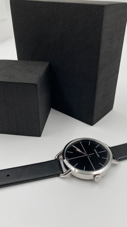 New Swiss Made CALVIN KLEIN Even Quartz Black Dial Ladies Watch