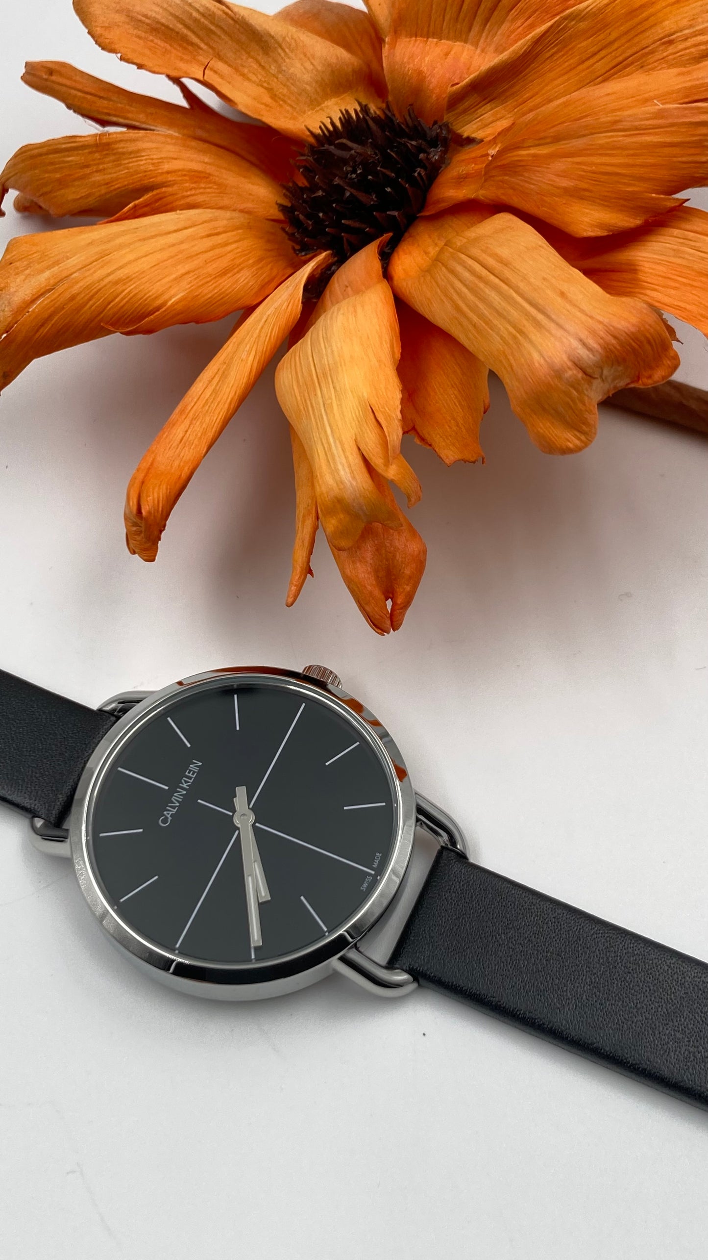 New Swiss Made CALVIN KLEIN Even Quartz Black Dial Ladies Watch