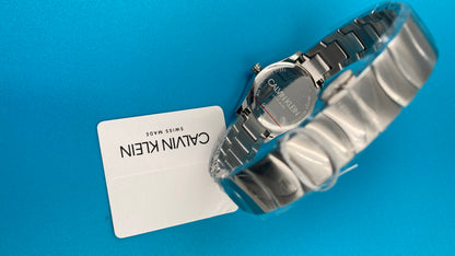 New Swiss Made CALVIN KLEIN Classic Quartz Silver Dial Ladies Watch