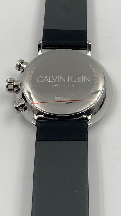 New Swiss Made CALVIN KLEIN High Noon Chronograph Quartz Blue Dial Men's Watch