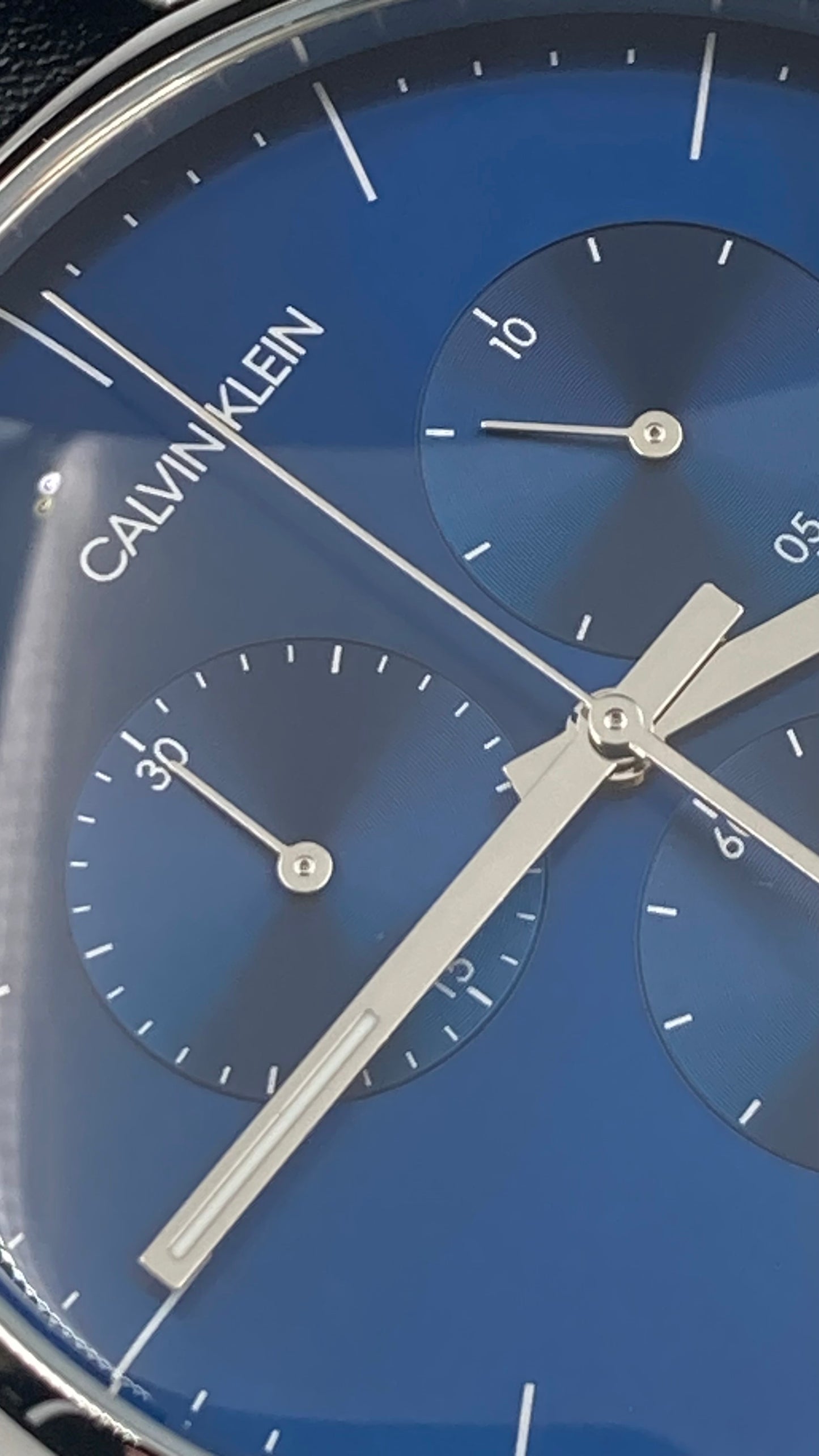 New Swiss Made CALVIN KLEIN High Noon Chronograph Quartz Blue Dial Men's Watch