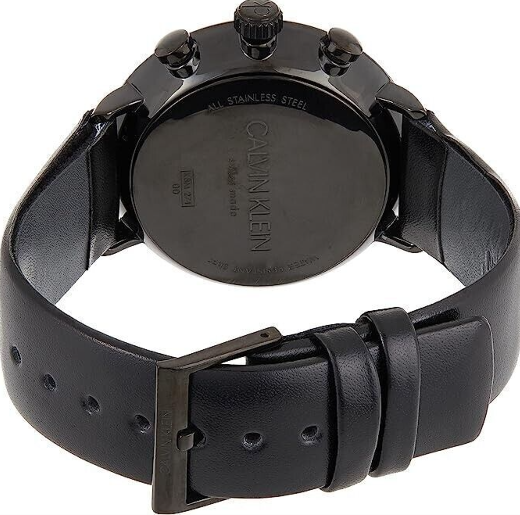 New Swiss Made CALVIN KLEIN High Noon Chronograph Quartz Black Dial Men's Watch