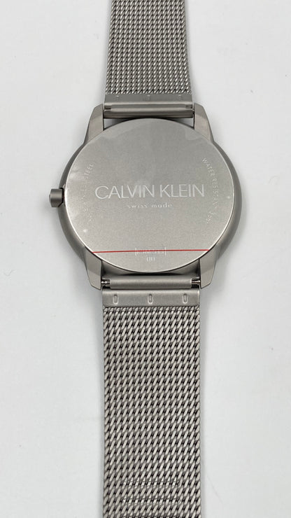 Neue, in der Schweiz hergestellte CALVIN KLEIN City Herrenuhr aus Edelstahl