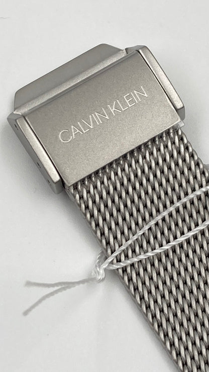 Neue, in der Schweiz hergestellte CALVIN KLEIN City Herrenuhr aus Edelstahl