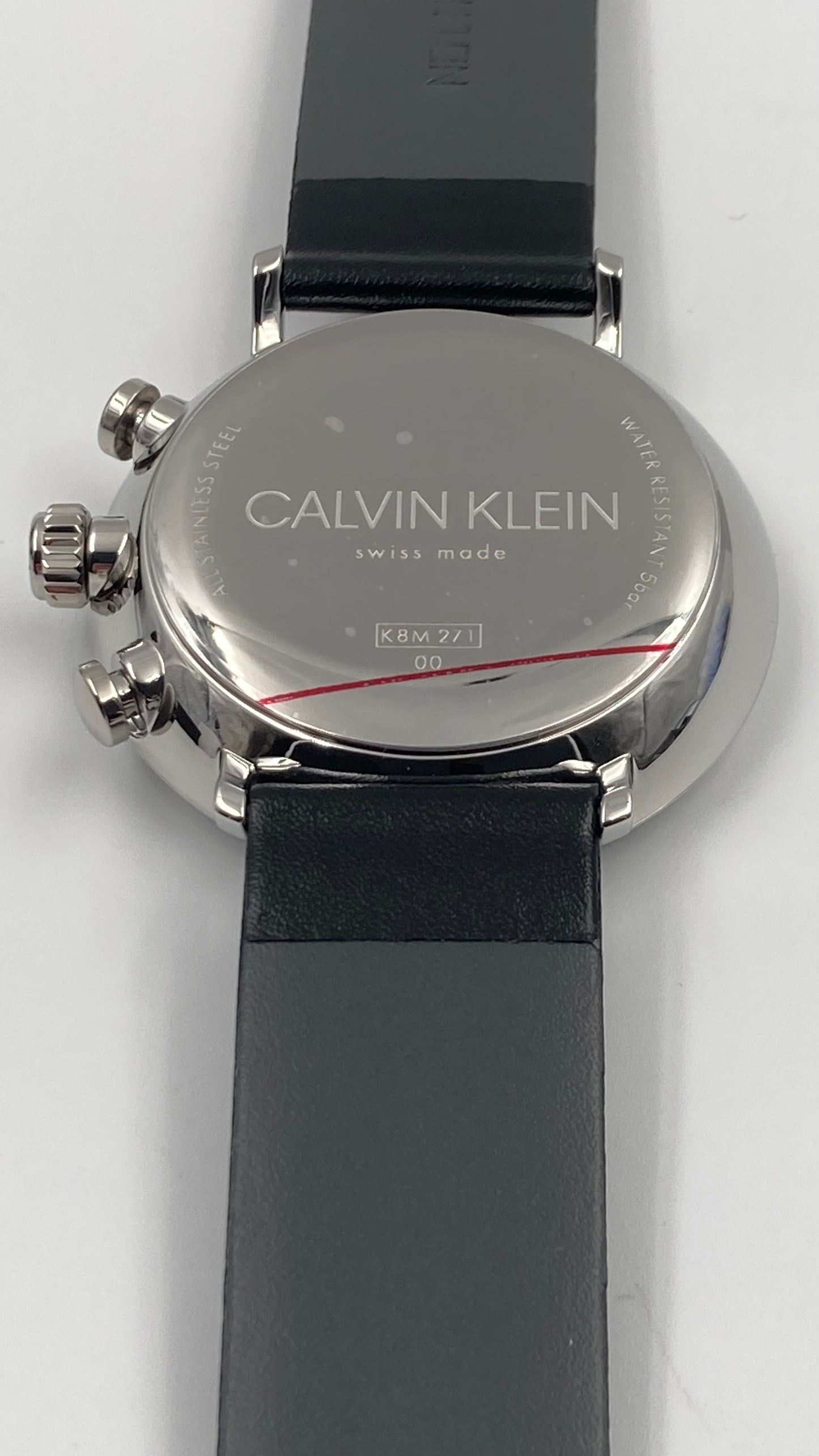 New Swiss Made CALVIN KLEIN High Noon Chronograph Quartz Silver Dial Men's Watch